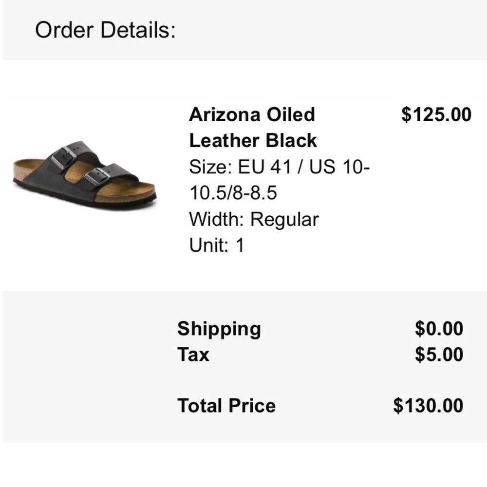 New never worn Birkenstock’s